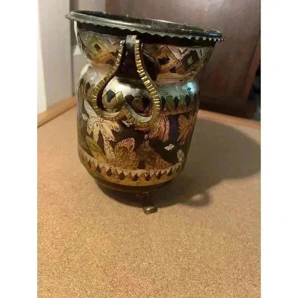 Vintage Rare Hand Crafted Tunisian Copper Brass Camel Ice Bucket - Picture 2 of 8